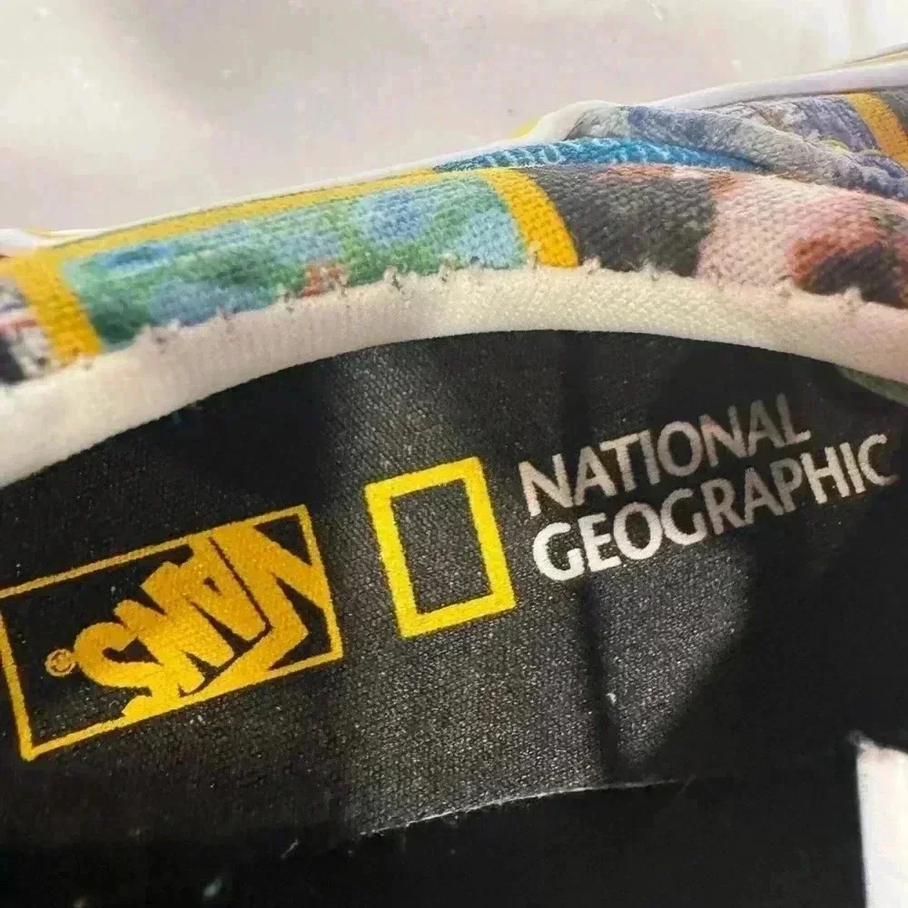 Vans National Geographic kids unisex lace up sneakers size 12